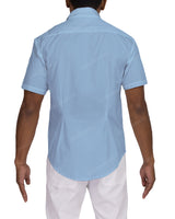 Fitted Short Sleeve Button Up Shirt