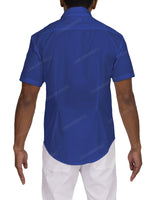 Fitted Short Sleeve Button Up Shirt