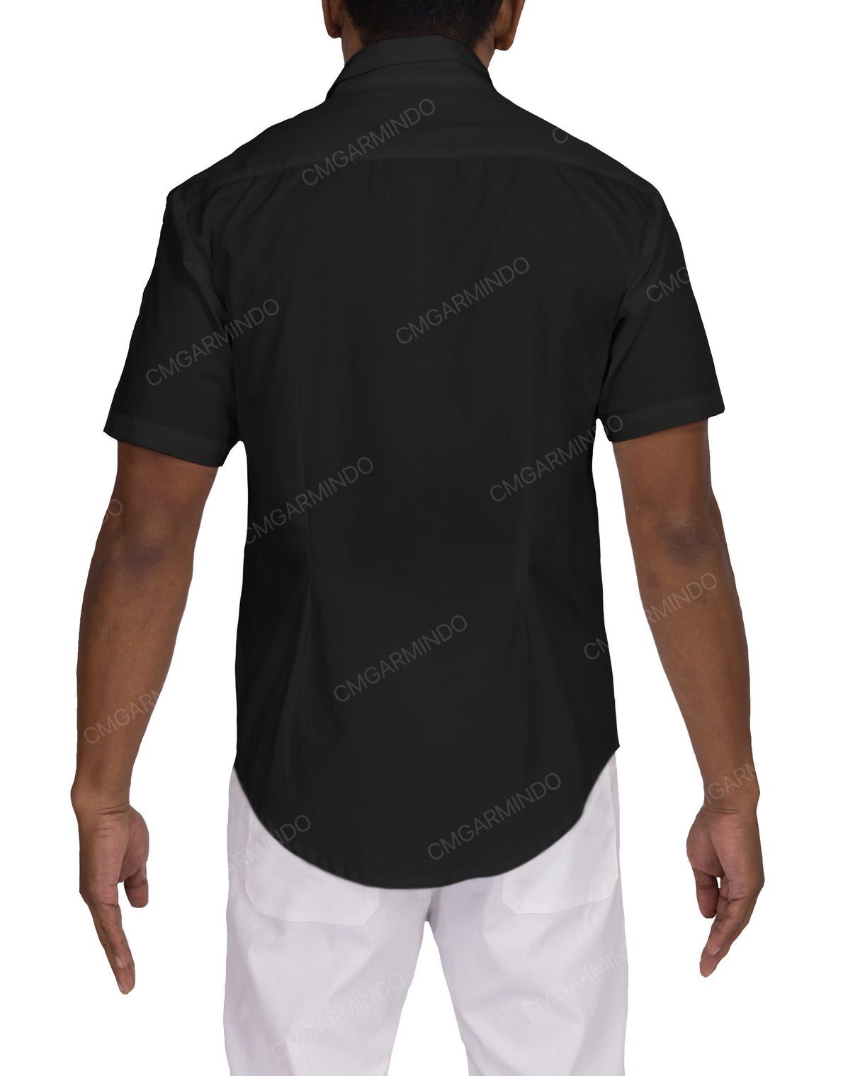 Fitted Short Sleeve Button Up Shirt