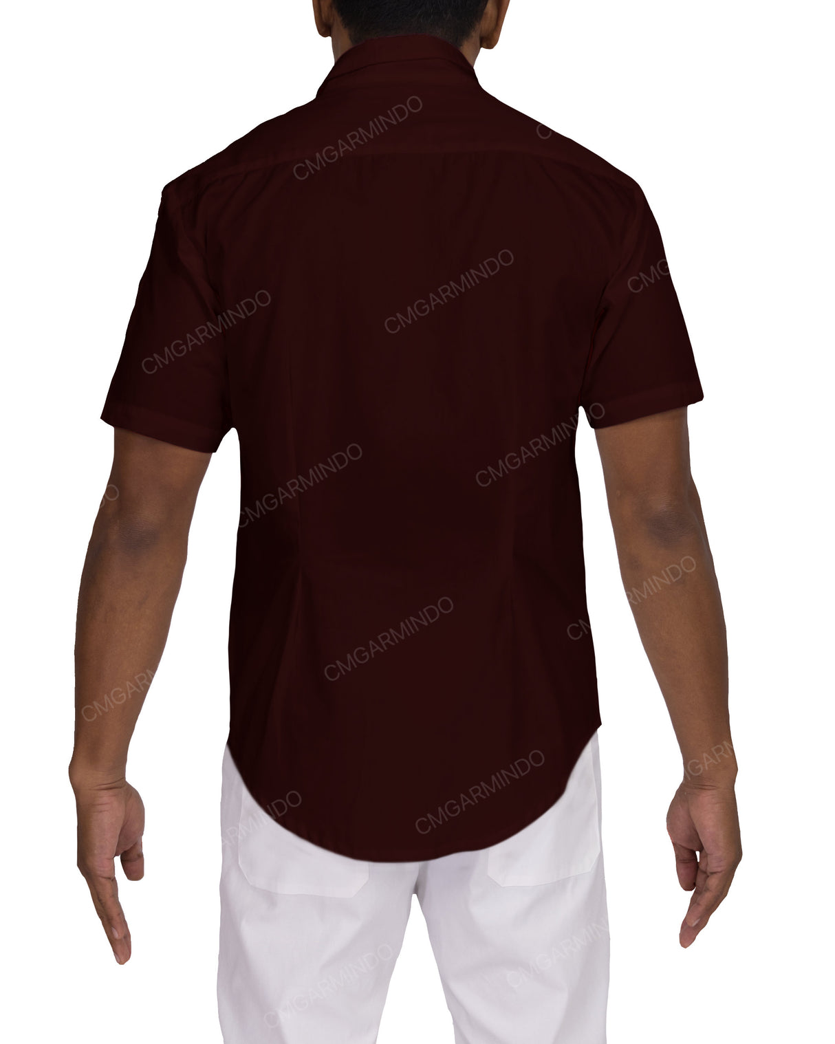 Fitted Short Sleeve Button Up Shirt