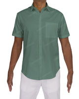 Fitted Short Sleeve Button Up Shirt