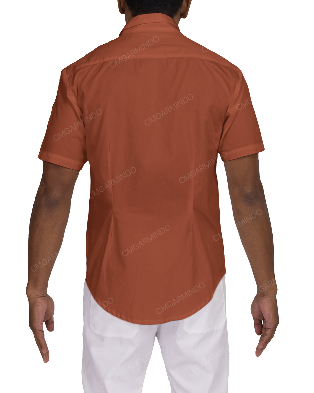 Fitted Short Sleeve Button Up Shirt