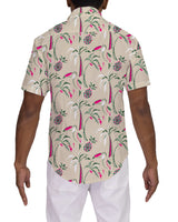 Fitted Short Sleeve Button Up Shirt