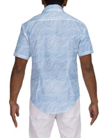 Fitted Short Sleeve Button Up Shirt