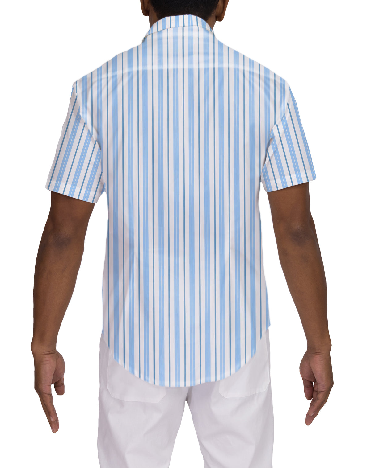 Fitted Short Sleeve Button Up Shirt