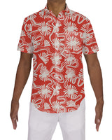 Fitted Short Sleeve Button Up Shirt