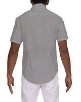 Fitted Short Sleeve Button Up Shirt