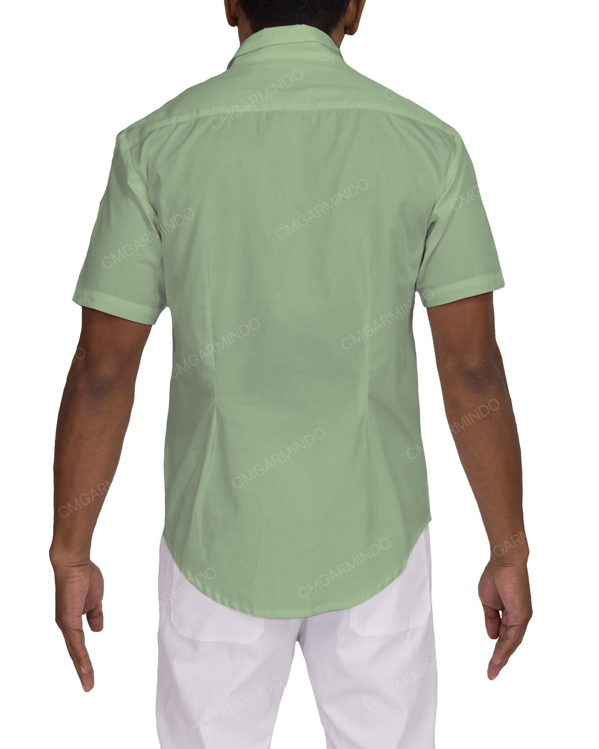 Fitted Short Sleeve Button Up Shirt