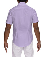 Fitted Short Sleeve Button Up Shirt