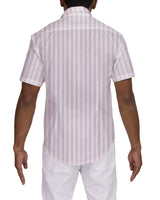 Fitted Short Sleeve Button Up Shirt