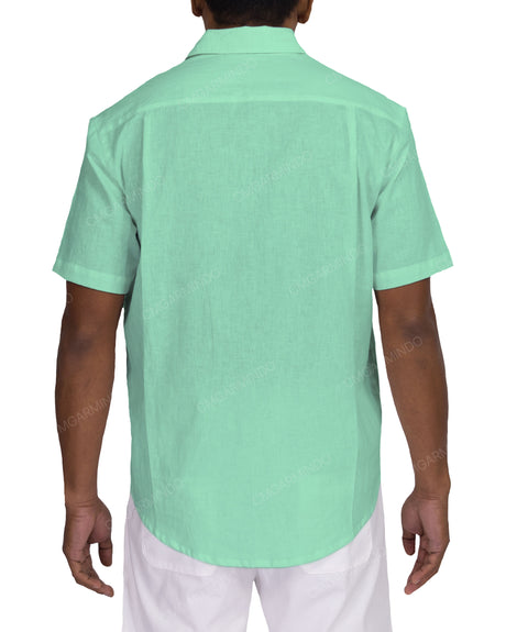 Relaxed Short Sleeve Button Up Shirt