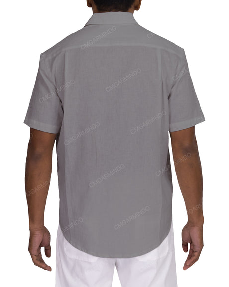 Relaxed Short Sleeve Button Up Shirt