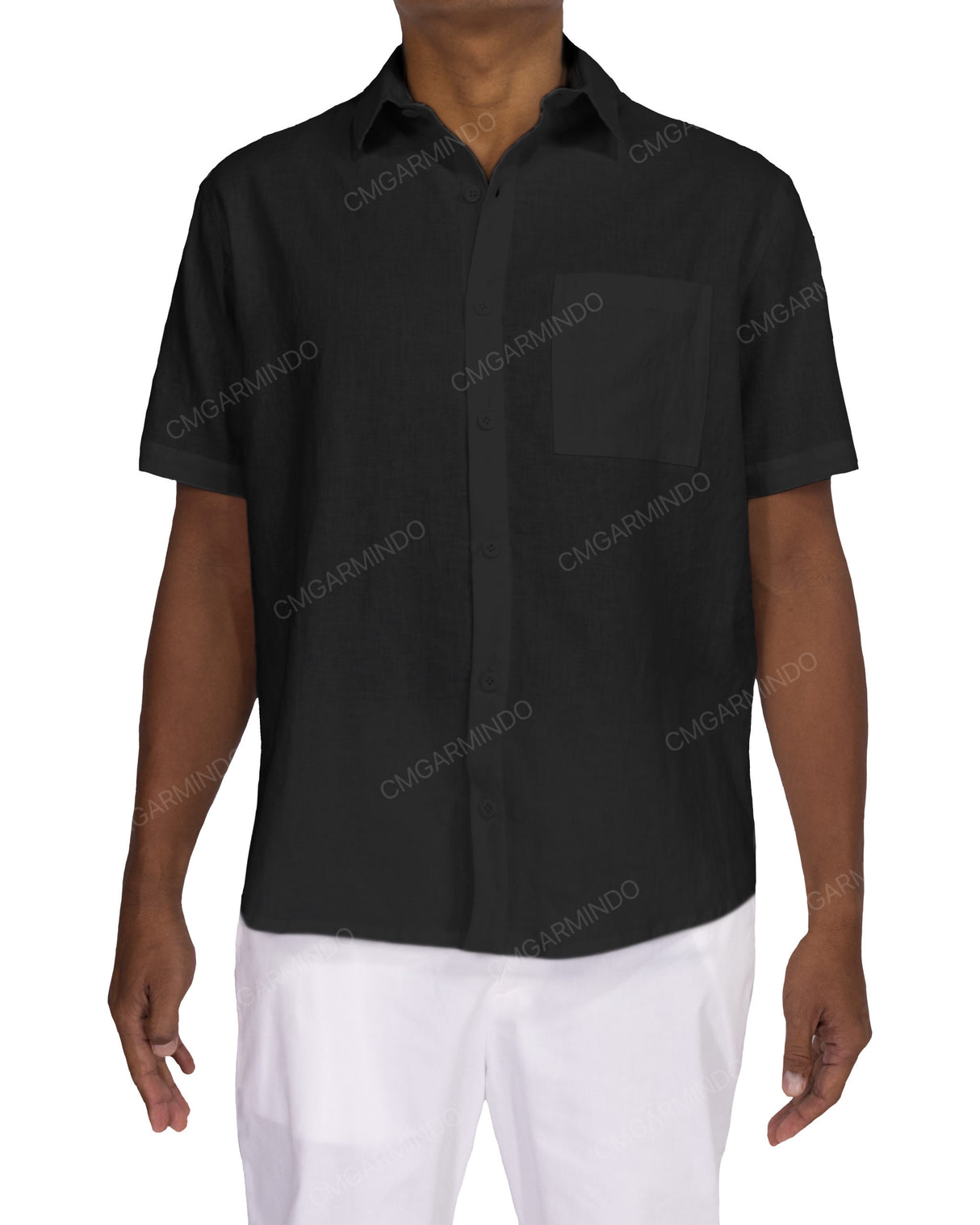 Relaxed Short Sleeve Button Up Shirt