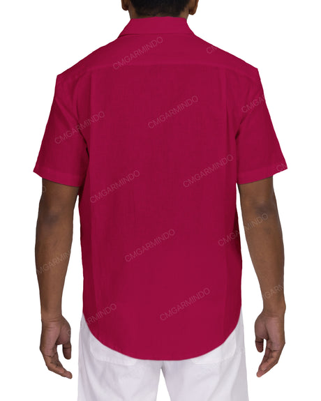 Relaxed Short Sleeve Button Up Shirt