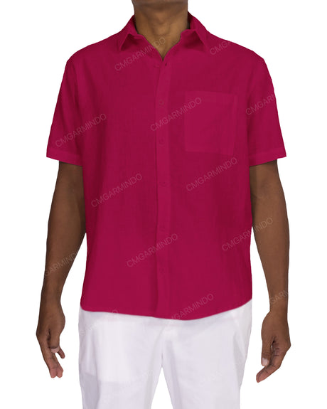 Relaxed Short Sleeve Button Up Shirt