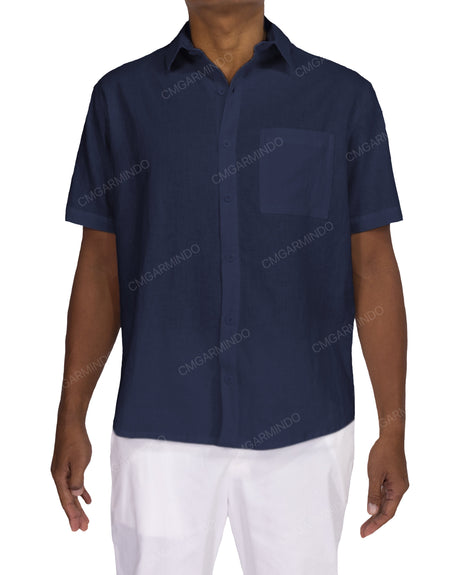 Relaxed Short Sleeve Button Up Shirt