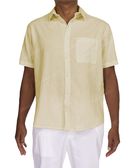 Relaxed Short Sleeve Button Up Shirt