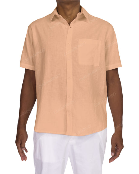 Relaxed Short Sleeve Button Up Shirt