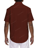 Relaxed Short Sleeve Button Up Shirt