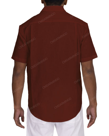 Relaxed Short Sleeve Button Up Shirt
