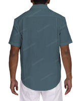 Relaxed Short Sleeve Button Up Shirt