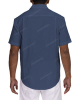 Relaxed Short Sleeve Button Up Shirt
