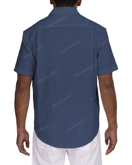 Relaxed Short Sleeve Button Up Shirt