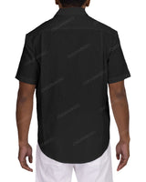 Relaxed Short Sleeve Button Up Shirt