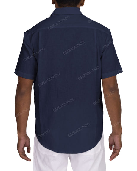 Relaxed Short Sleeve Button Up Shirt