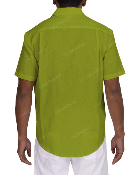 Relaxed Short Sleeve Button Up Shirt