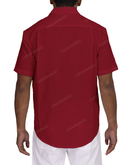 Relaxed Short Sleeve Button Up Shirt