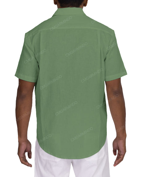 Relaxed Short Sleeve Button Up Shirt