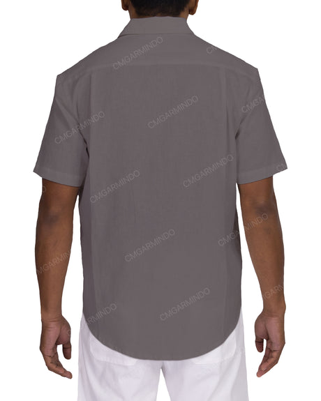 Relaxed Short Sleeve Button Up Shirt