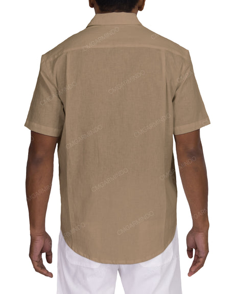Relaxed Short Sleeve Button Up Shirt