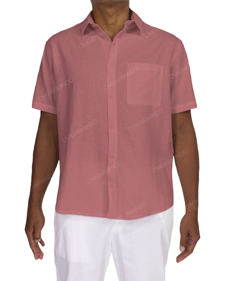 Relaxed Short Sleeve Button Up Shirt