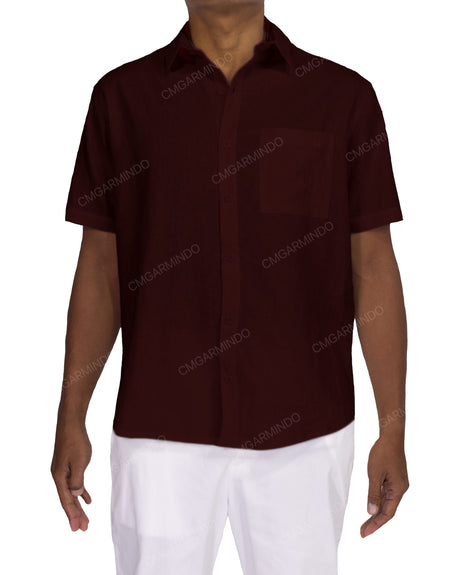 Relaxed Short Sleeve Button Up Shirt