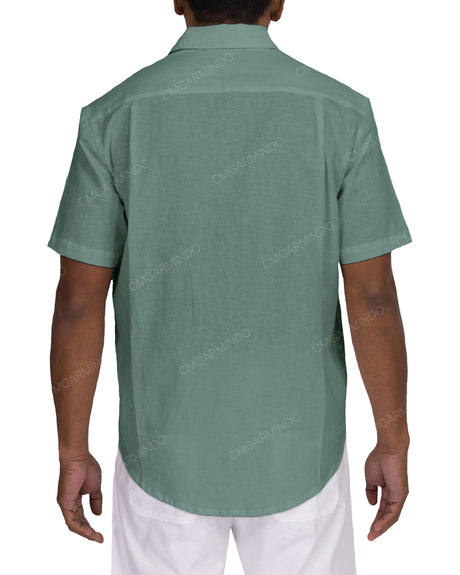 Relaxed Short Sleeve Button Up Shirt