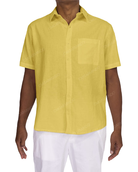 Relaxed Short Sleeve Button Up Shirt
