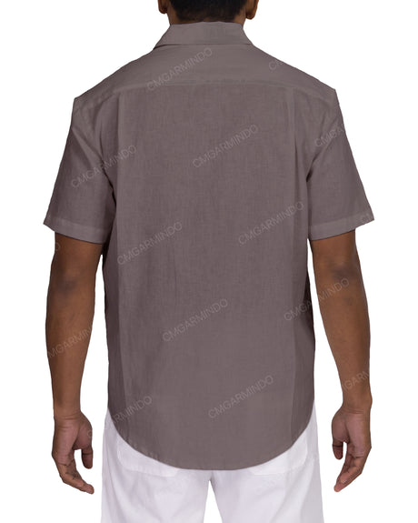 Relaxed Short Sleeve Button Up Shirt