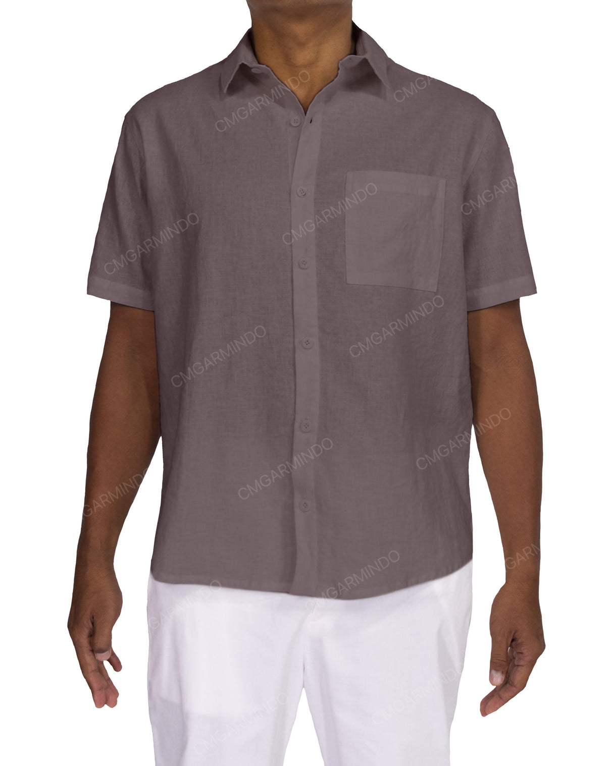 Relaxed Short Sleeve Button Up Shirt