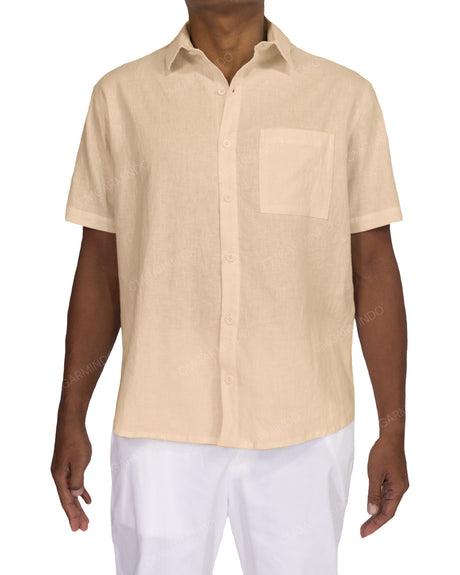 Relaxed Short Sleeve Button Up Shirt