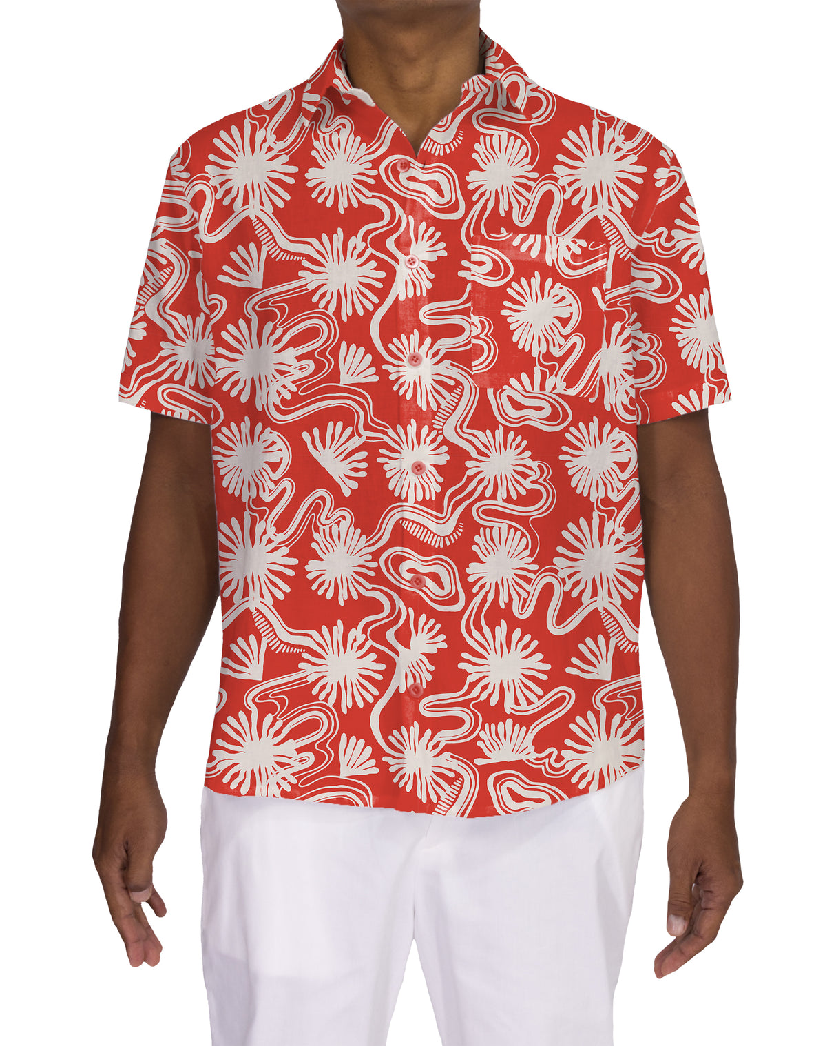 Relaxed Short Sleeve Button Up Shirt
