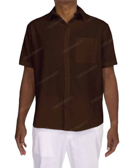 Relaxed Short Sleeve Button Up Shirt
