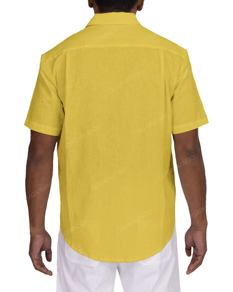 Relaxed Short Sleeve Button Up Shirt