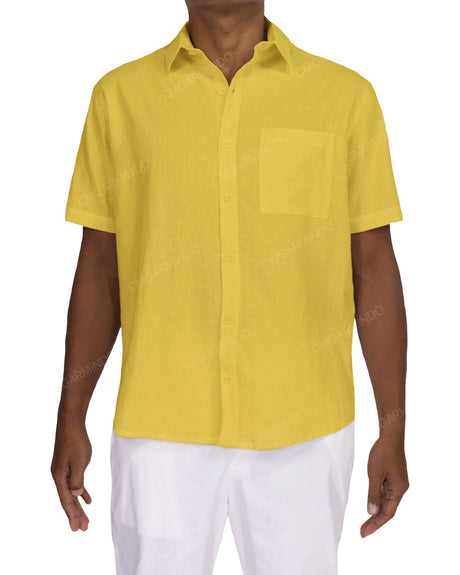 Relaxed Short Sleeve Button Up Shirt