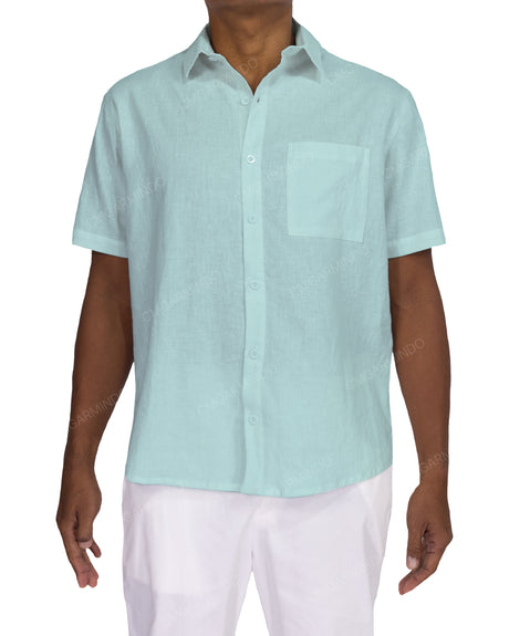 Relaxed Short Sleeve Button Up Shirt