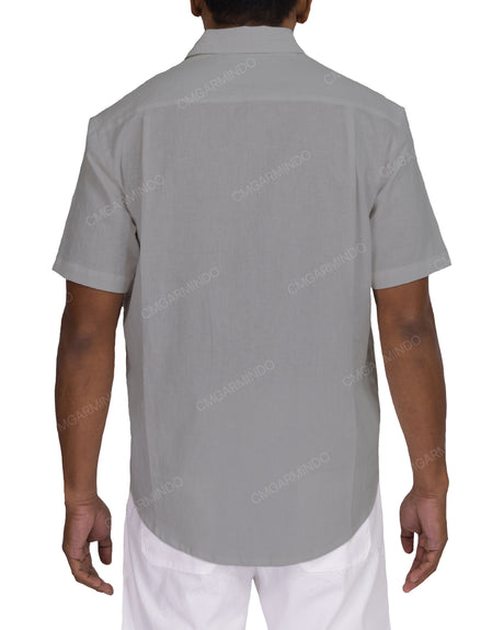 Relaxed Short Sleeve Button Up Shirt