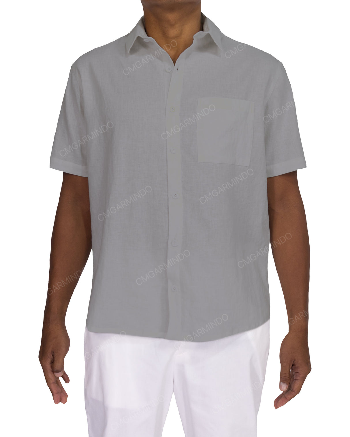 Relaxed Short Sleeve Button Up Shirt