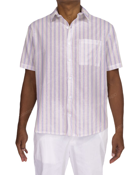 Relaxed Short Sleeve Button Up Shirt