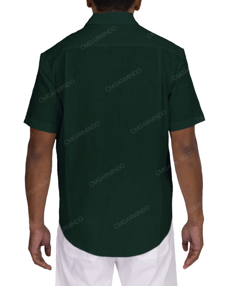 Relaxed Short Sleeve Button Up Shirt
